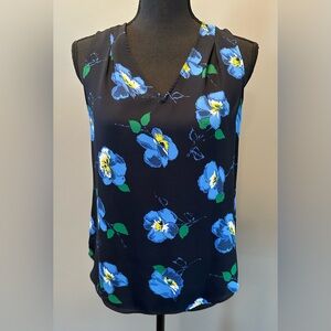 Banana Republic sleeveless floral blouse